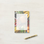 Kleurrijk, vers fruit, gezondheidsveld op maat post-it® notes (Op bureau)
