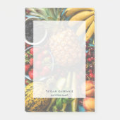 Kleurrijk, vers fruit, gezondheidsveld op maat post-it® notes (Voorkant)
