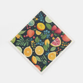 Kleurrijk vers fruitpatroon servet (Hoek)