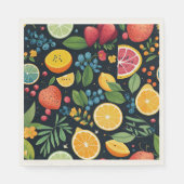 Kleurrijk vers fruitpatroon servet (Voorkant)