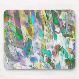 Kleurrijk versleten, broos tussen steen en satin muismat