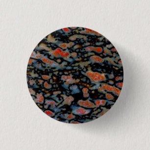 Kleurrijk Versteend Dinosauriërbot Ronde Button 3,2 Cm