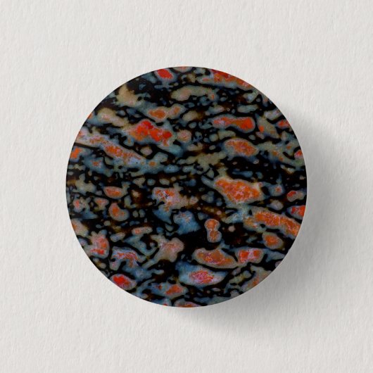 Kleurrijk Versteend Dinosauriërbot Ronde Button 3,2 Cm (Voorkant)