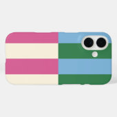 Kleurrijk Verticaal Gestreept Patroon Case-Mate iPhone Case (Achterkant (horizontaal))