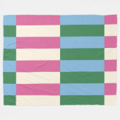 Kleurrijk verticaal gestreept patroon fleece deken (Voorkant (Horizontaal))