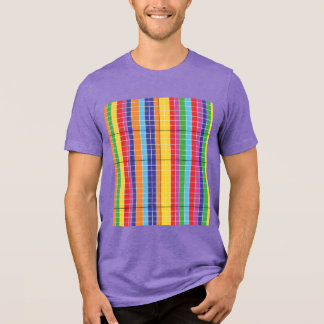 Kleurrijk Verticaal Streeppatroon T-Shirt