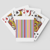Kleurrijk verticaal Stripspatroon Pokerkaarten (Achterkant)