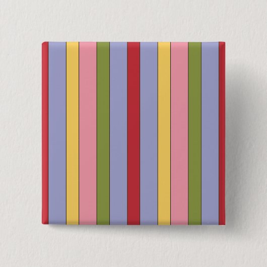 Kleurrijk verticaal Stripspatroon Vierkante Button 5,1 Cm (Voorkant)