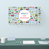 Kleurrijk vervoer en voertuigen Kinderen van zater Spandoek (Beurs)