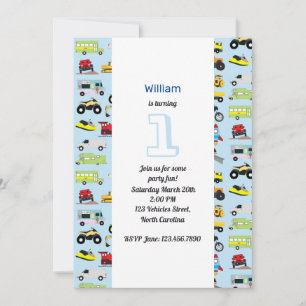 Kleurrijk vervoer en voertuigen op zaterdag kaart