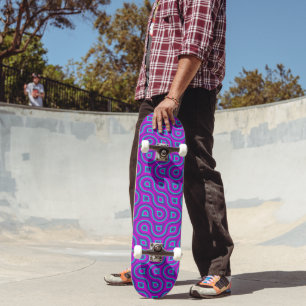 Kleurrijk Vet Juweeltoon Abstract Truchet Patroon Persoonlijk Skateboard