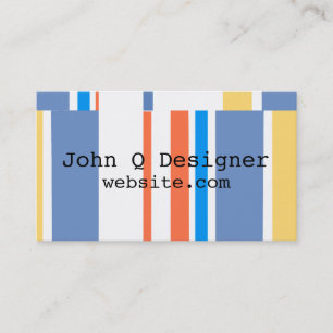 kleurrijk vet model voor visitekaartjes met strepe