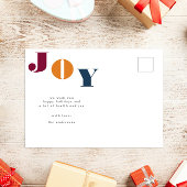 Kleurrijk Vet Modern Script Photo Holiday Briefkaa Feestdagenkaart