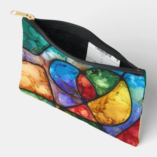 Kleurrijk Vetgedrukte accessoirezak Etui (Open)