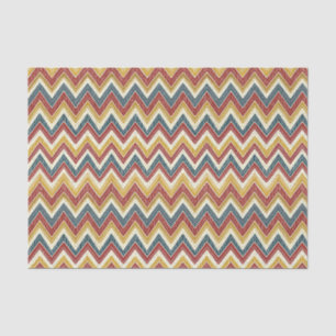Kleurrijk Vibrant Boho Chic Zigzag Chevron Patroon Tissuepapier