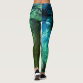 Kleurrijk vibrant, modern, Abstract Leggings (Achterkant)