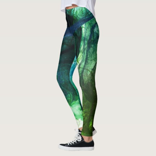 Kleurrijk vibrant, modern, Abstract Leggings (Links)