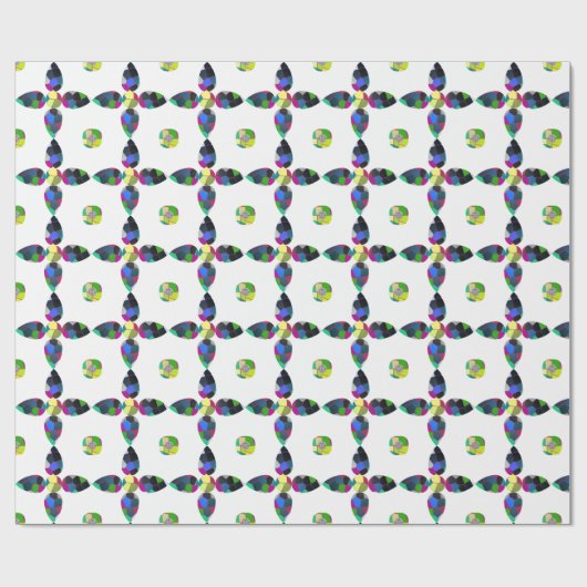 Kleurrijk Vierblad Cadeaupapier (Vlak)