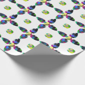 Kleurrijk Vierblad Cadeaupapier (Hoek)