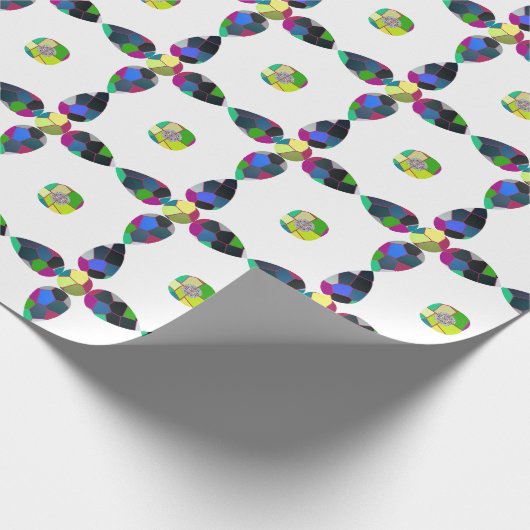 Kleurrijk Vierblad Cadeaupapier (Hoek)