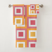 Kleurrijk vierkant geometrisch patroon