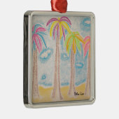 Kleurrijk vierkant ornament met palmpremie (Rechts)