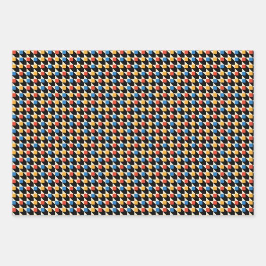 Kleurrijk vierkant verpakt papier inpakpapier vel (Voorkant 2)