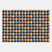 Kleurrijk vierkant verpakt papier inpakpapier vel (Voorkant)