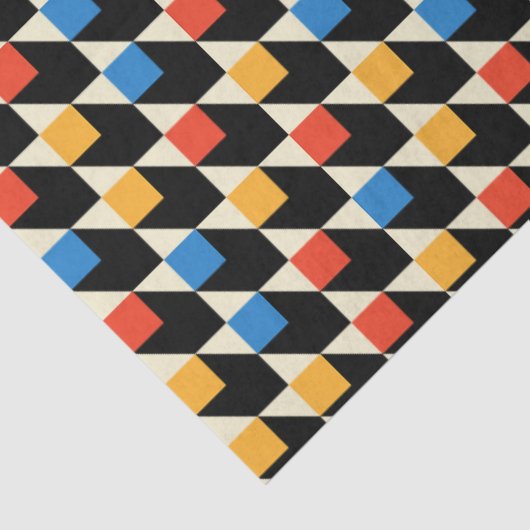 Kleurrijk vierkant weefselpapier tissuepapier (Detail)