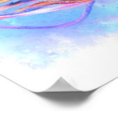 Kleurrijk vierkant zwemmen Poster schilderen (Hoek)