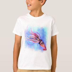 Kleurrijk vierkant zwemmen T-shirt