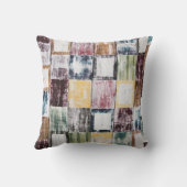 Kleurrijk vierkantspatroon buitenkussen (Achterkant)