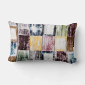 Kleurrijk vierkantspatroon kussen (Achterkant)