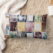 Kleurrijk vierkantspatroon kussen (Deken)