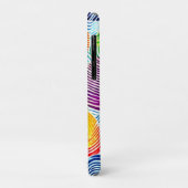 Kleurrijk vingerafdrukpatroon Case-Mate iPhone case (Achterkant/links)