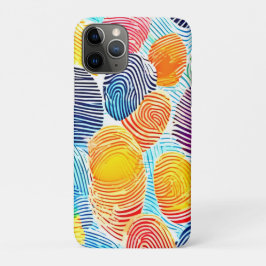 Kleurrijk vingerafdrukpatroon Case-Mate iPhone case