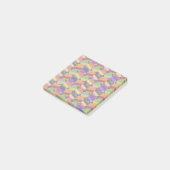 Kleurrijk vintage geïnspireerd patroon post-it® notes (Schuin)