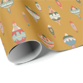 Kleurrijk vintage ornament cadeaupapier (Rol Hoek)