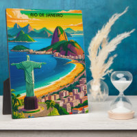 Kleurrijk Vintage Rio de Janeiro Cristo Redentor