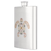 Kleurrijk vintage schildpadontwerp flacon (Links)