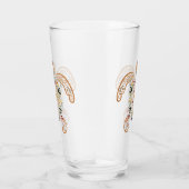 Kleurrijk vintage schildpadontwerp glas (Rechts)