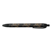 Kleurrijk vintage schildpadontwerp zwarte inkt pen (Bodem)