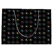 Kleurrijk vinylrecord klassiek groot cadeauzakje (Achterkant)