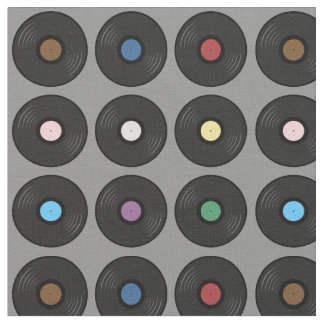 Kleurrijk vinylrecord klassiek stof