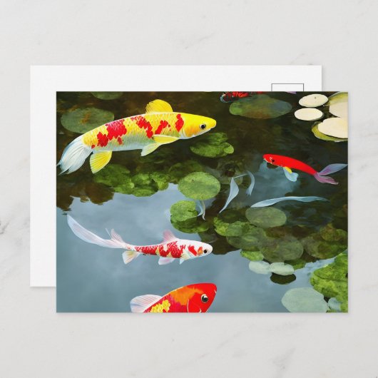 Kleurrijk vis Briefkaart (Voorkant / Achterkant)