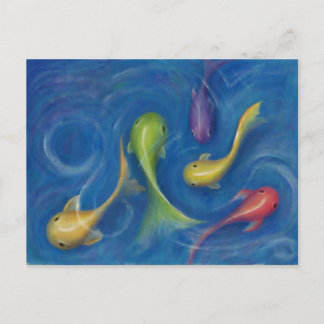 Kleurrijk visachtig Briefkaart