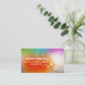 kleurrijk visitekaartje (Staand voorkant)