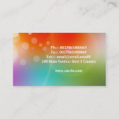 kleurrijk visitekaartje (Achterkant)