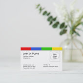 Kleurrijk Visitekaartje (Staand voorkant)