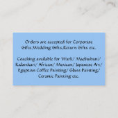 Kleurrijk visitekaartje (Achterkant)